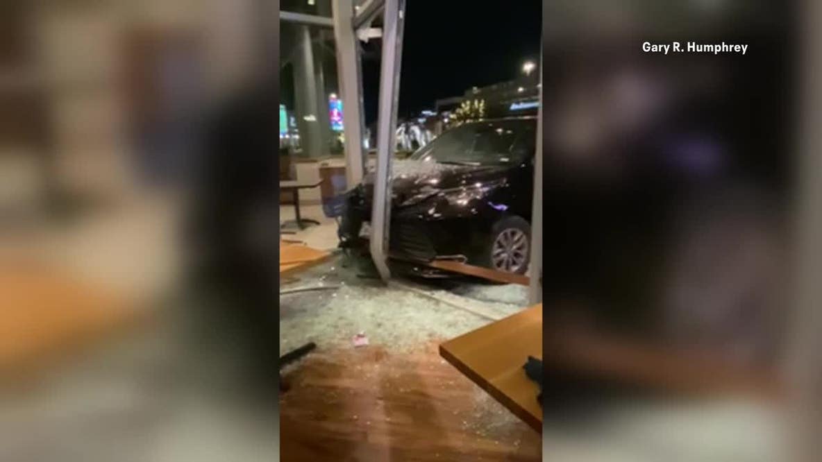 RAW: Car crashes into Frisco restaurant